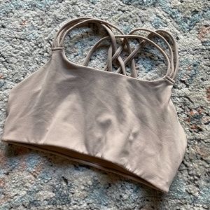 Athletea Solace Tan Sports Bra with removable pads